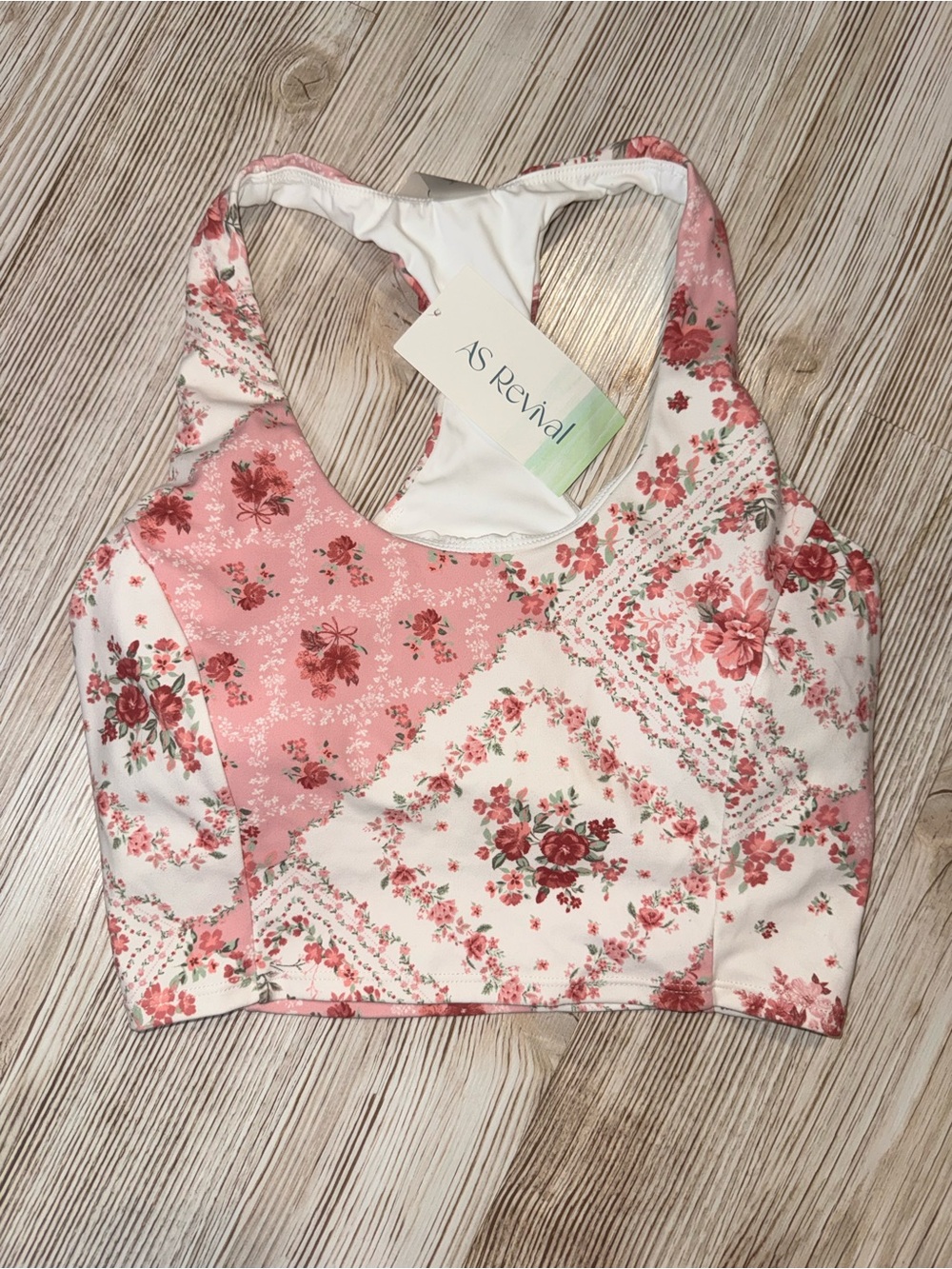 Altar’d state - AS Revival Pink Floral Racerback Sports Bra